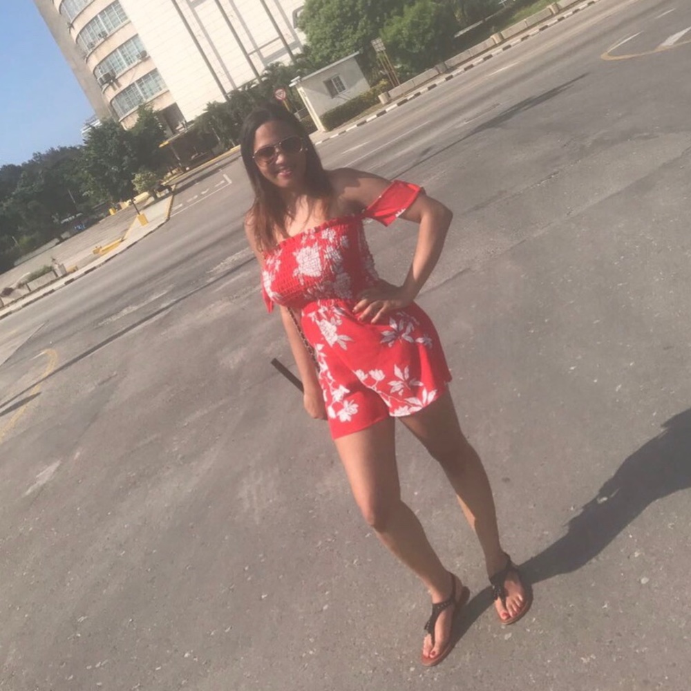 Off the shoulder romper